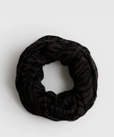 Bufanda Loop Con Estampado De Cebra