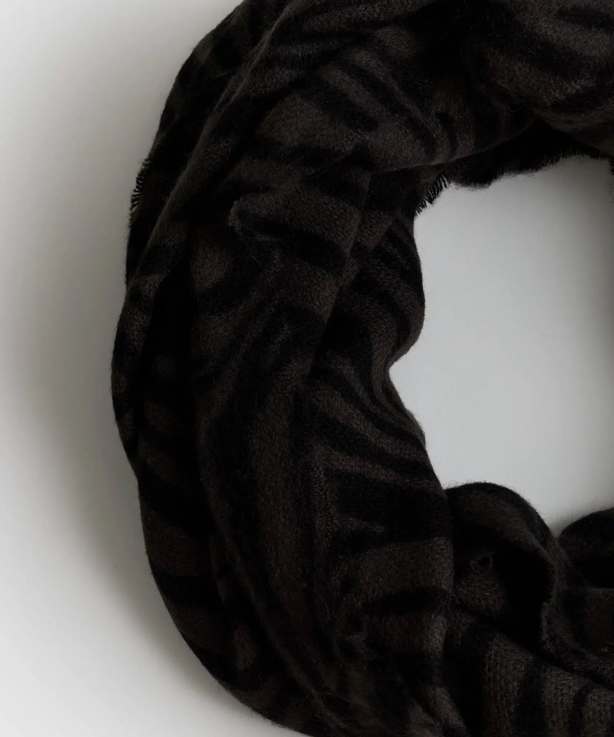 Bufanda Loop Con Estampado De Cebra