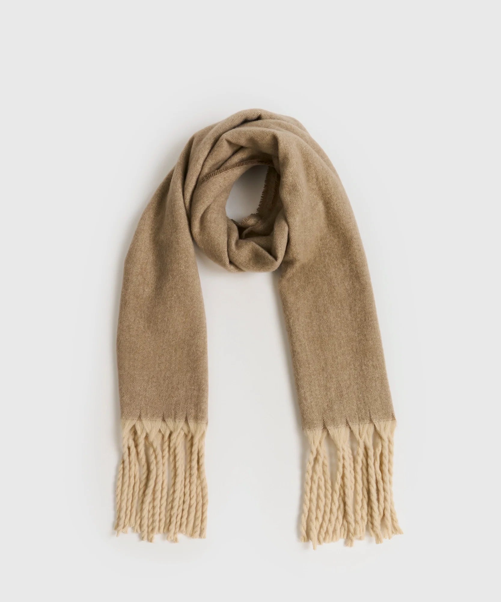 Maxi Bufanda Bicolor Flecos Alto Invierno