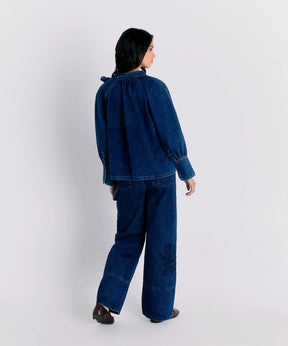 Blusa Cinta Denim