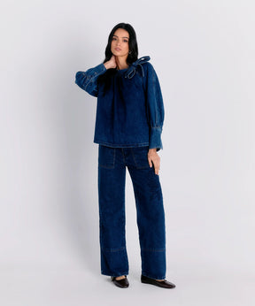 Blusa Cinta Denim