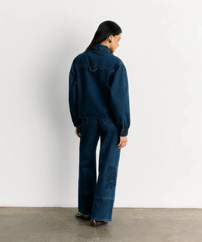 Chaqueta Bordado Denim