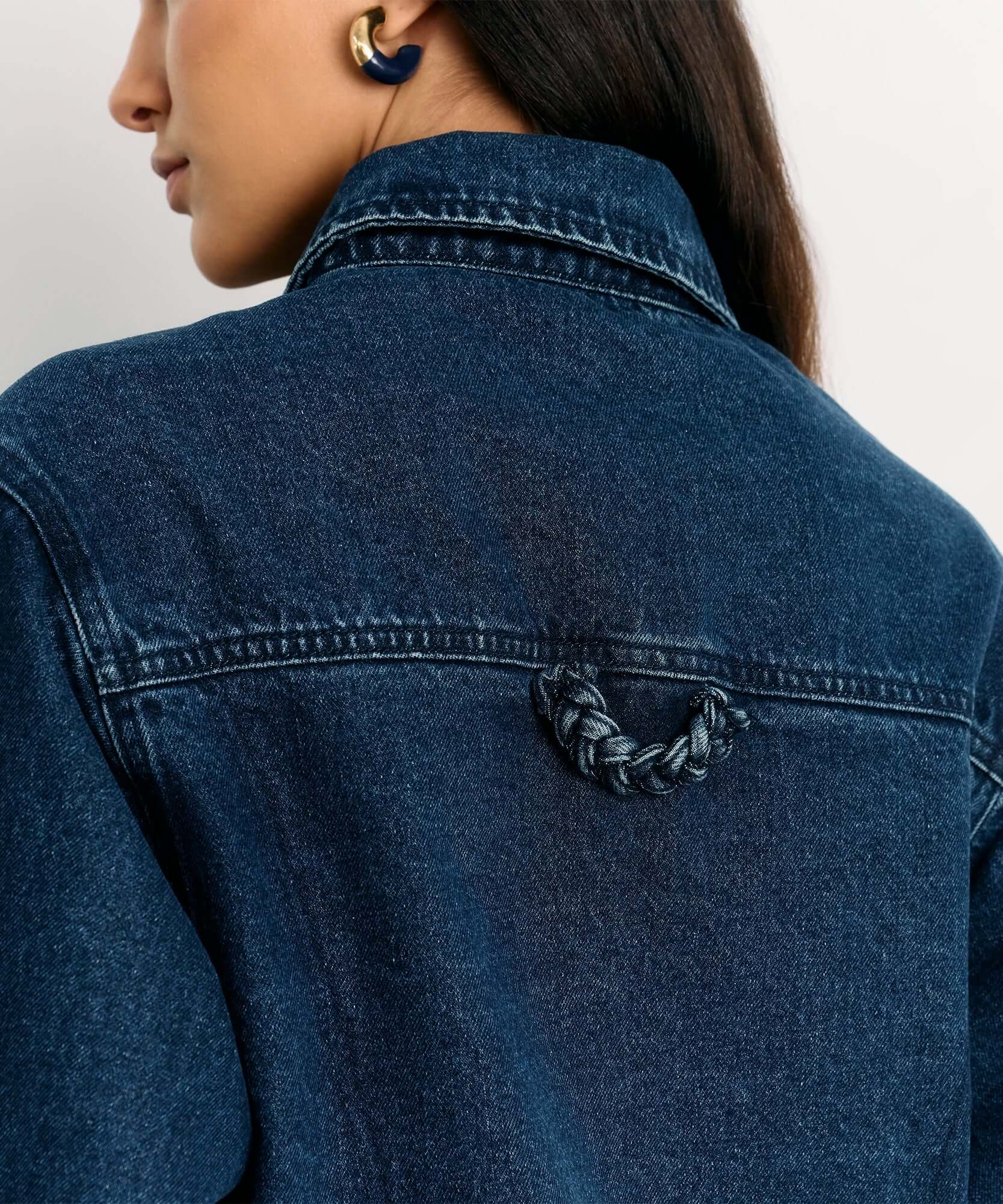Chaqueta Bordado Denim