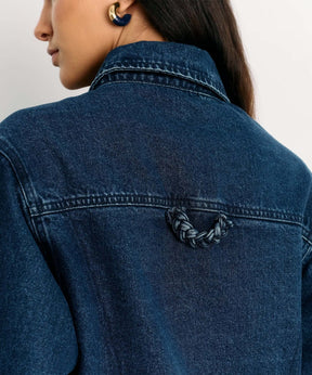 Chaqueta Bordado Denim