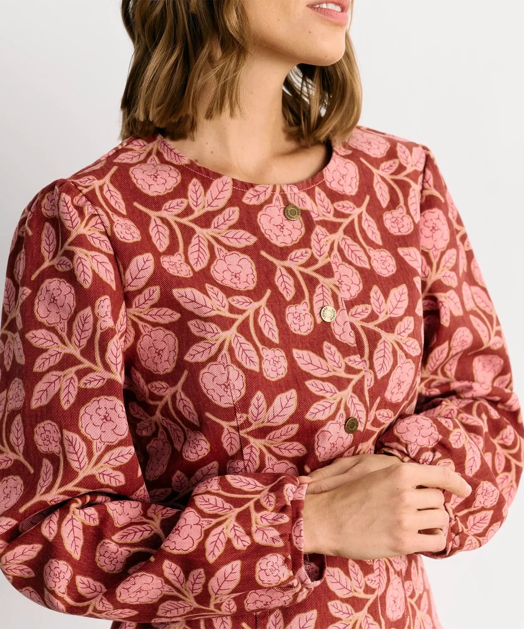 Chaqueta Flores Denim