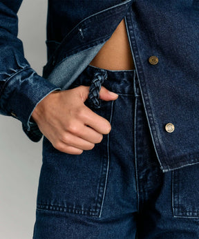 Pantalón Bordado Denim