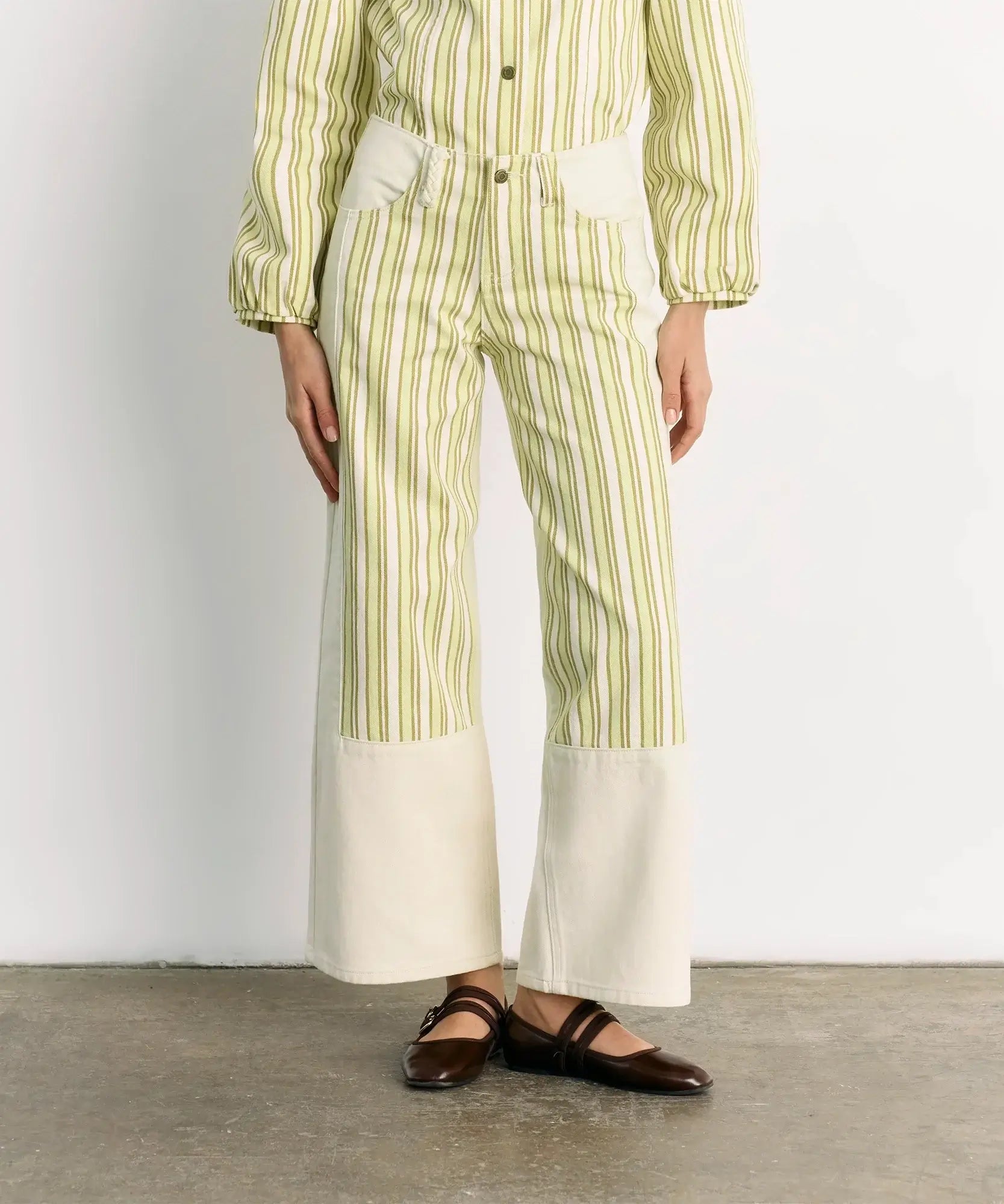 Pantalón Rayas Denim