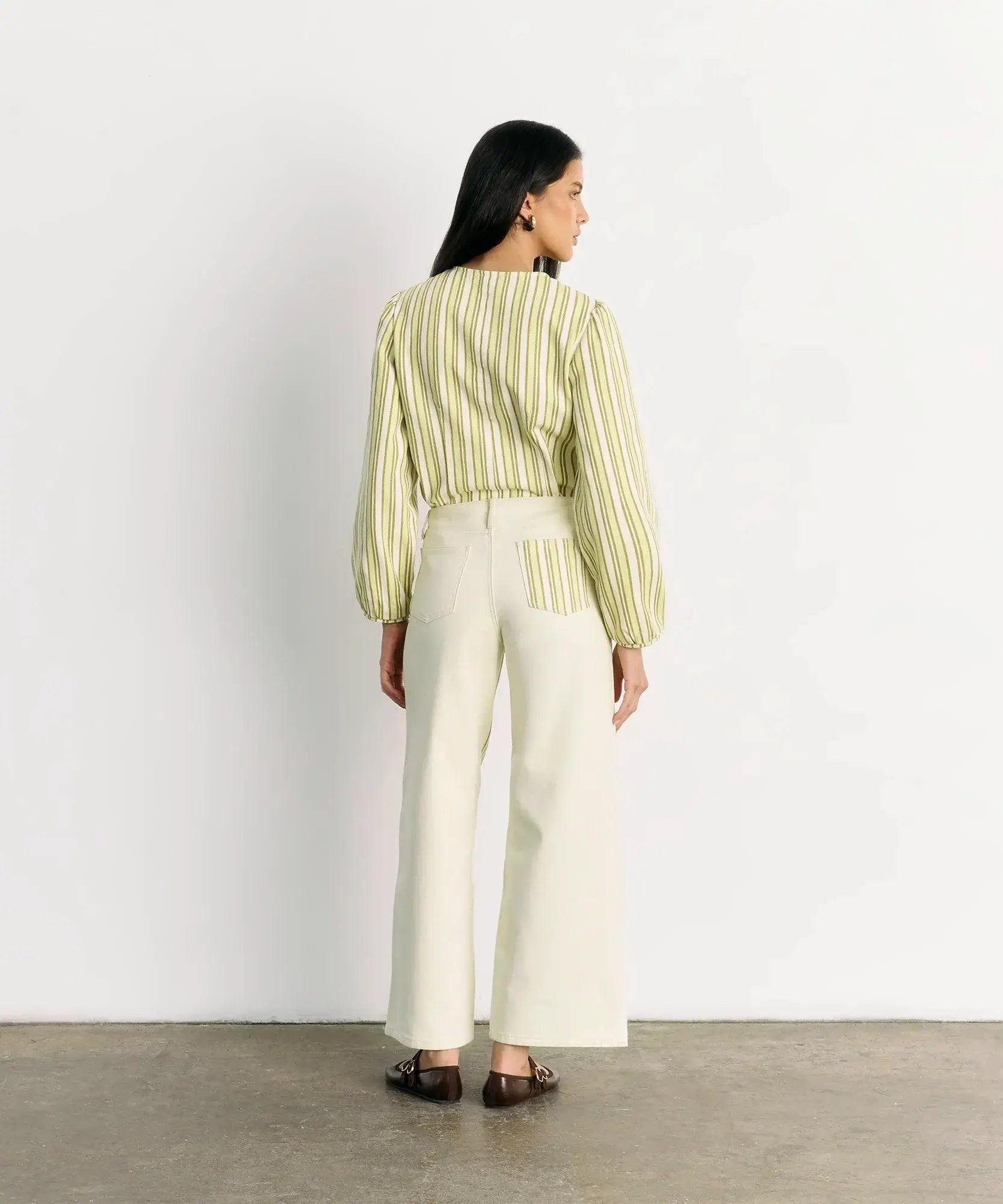 Pantalón Rayas Denim