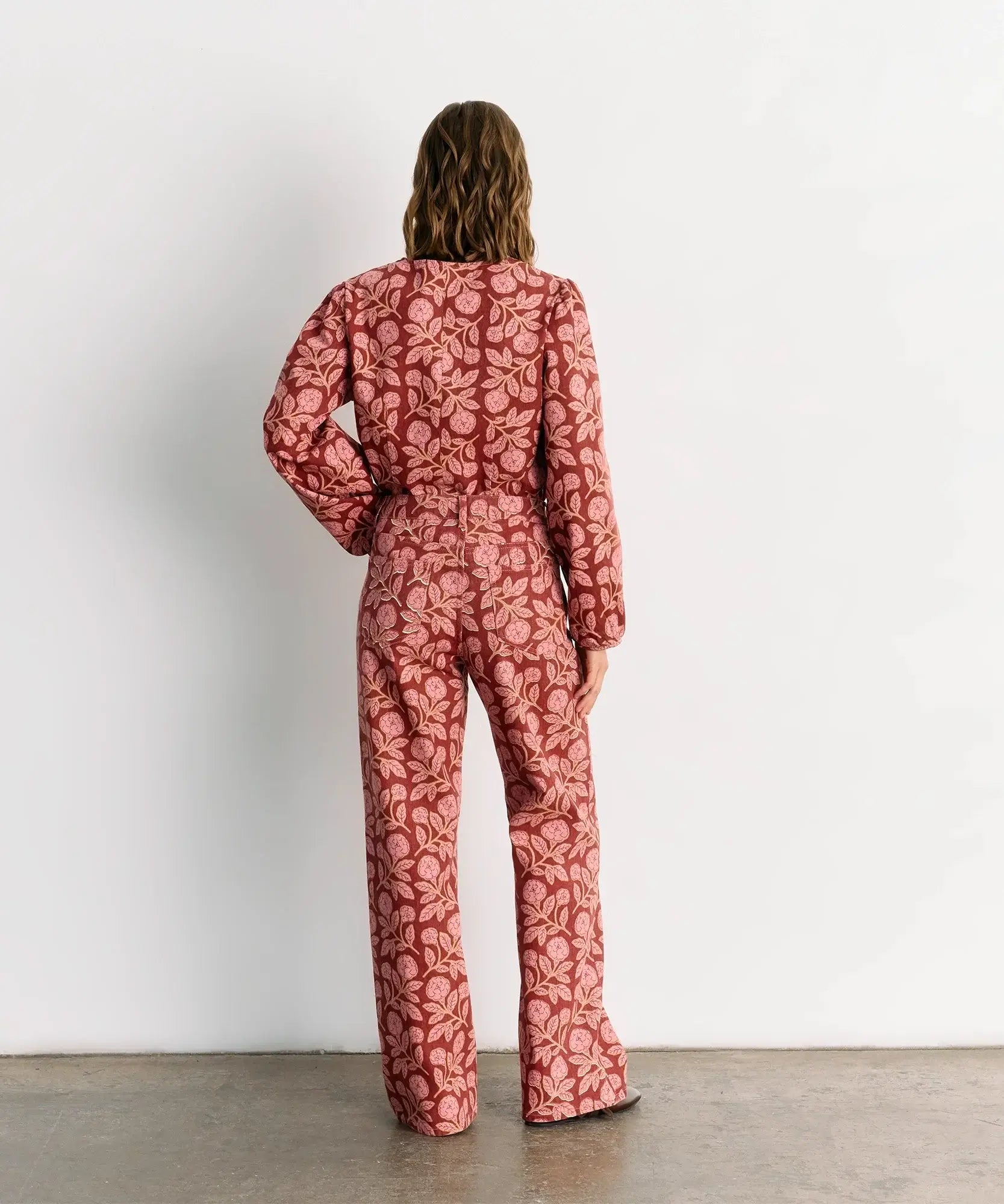 Pantalón Flores Denim