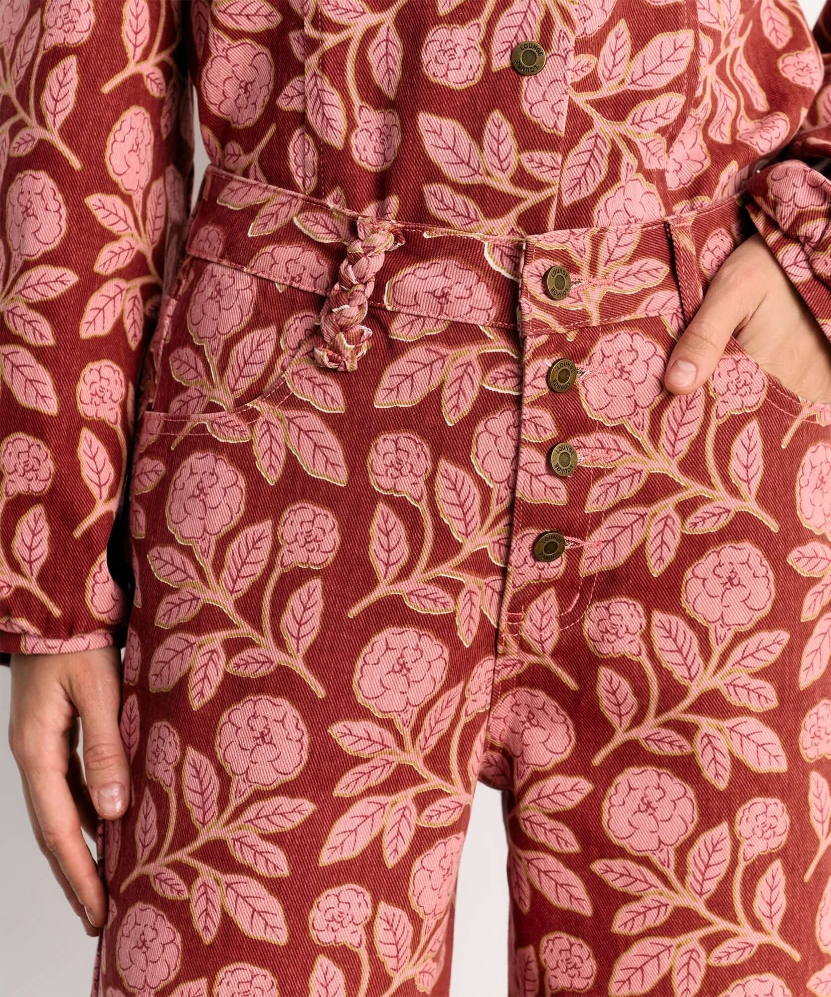 Pantalón Flores Denim