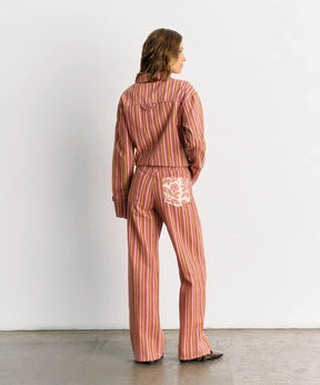 Pantalón Rayas Pink Denim