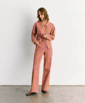 Pantalón Rayas Pink Denim