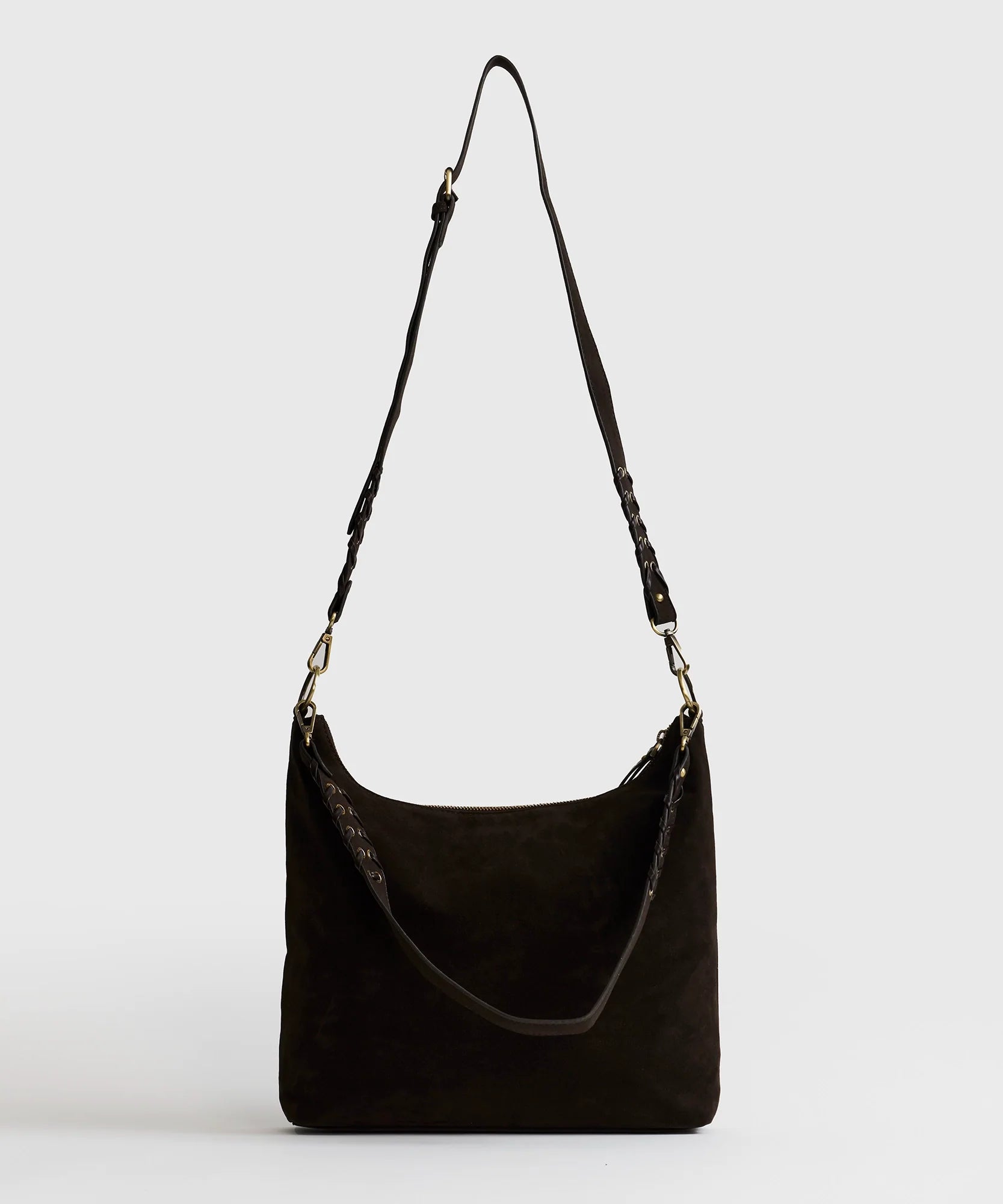 Cartera Bandolera Suede Trenzada Boheme