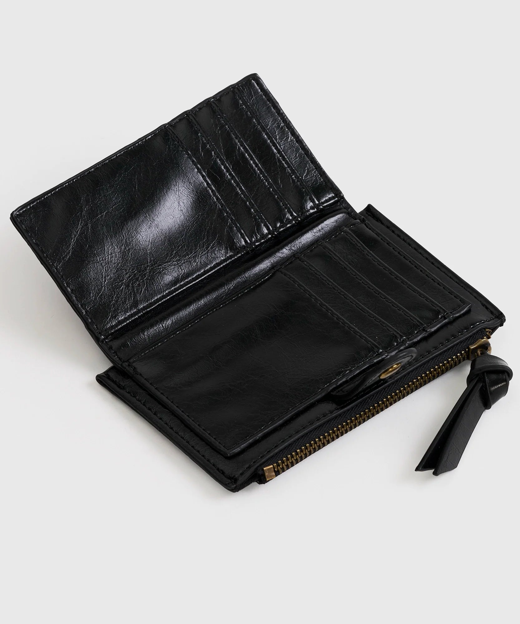 Billetera Tejido Botón Woman