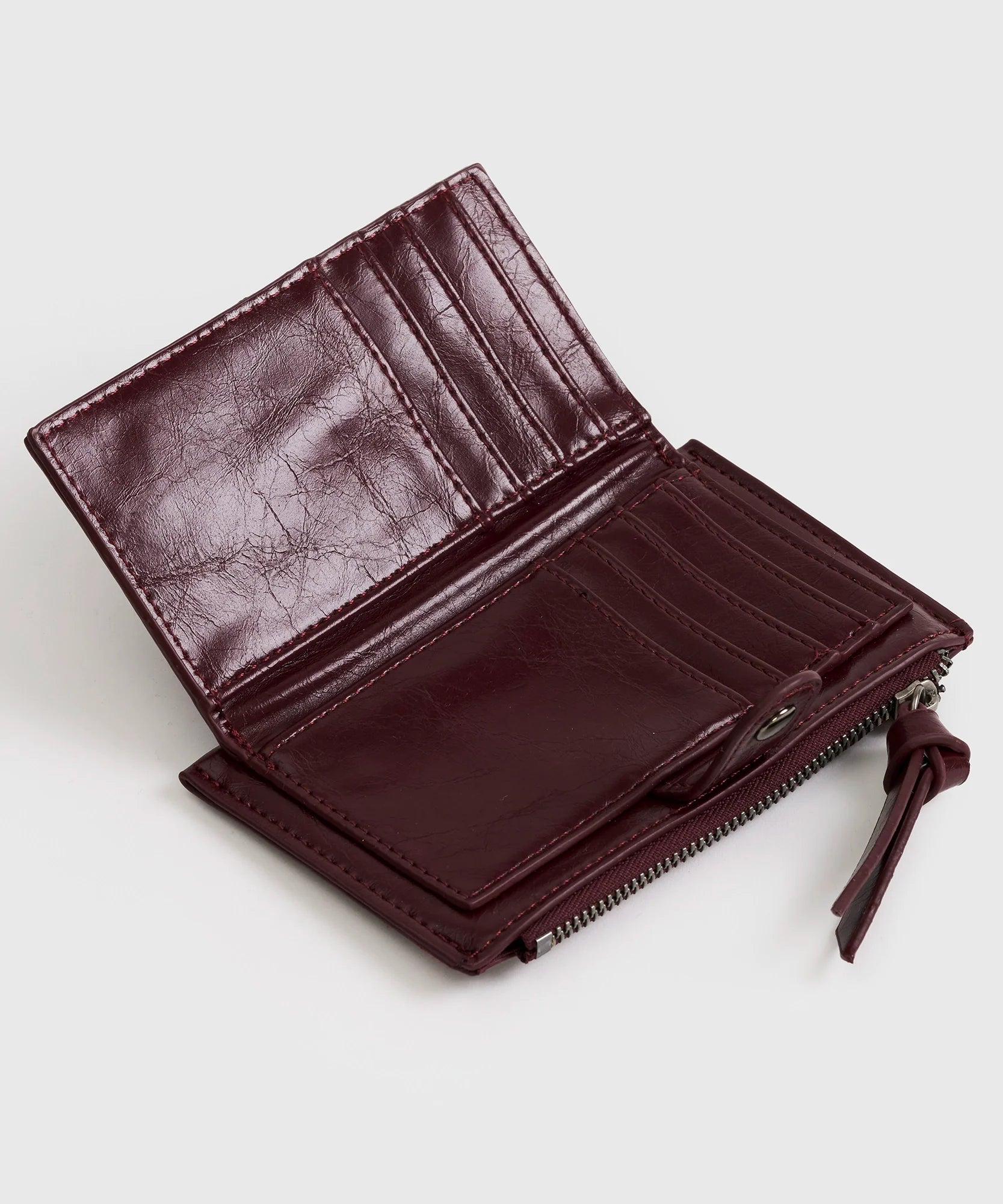 Billetera Tejido Botón Woman