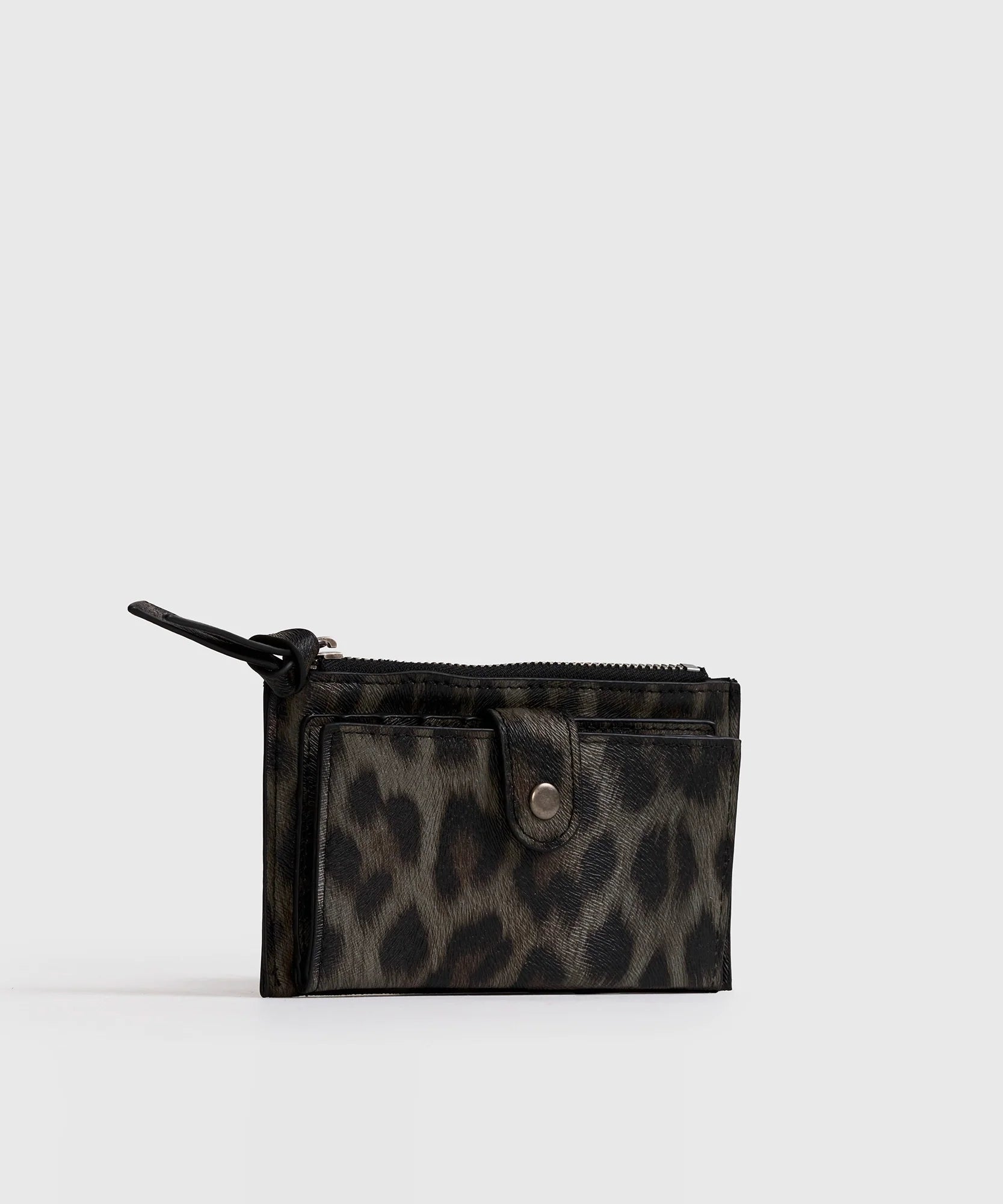 Billetera Tejido Botón Woman