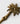 Percha Palmera de Lounge, perchero decorativo en forma de palmera, color dorado, 16.5 cm de alto.