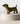 Adorno Decorativo Perro de Lounge en color dorado, mide 11 cm de alto, efecto de gastado, en base blanca.