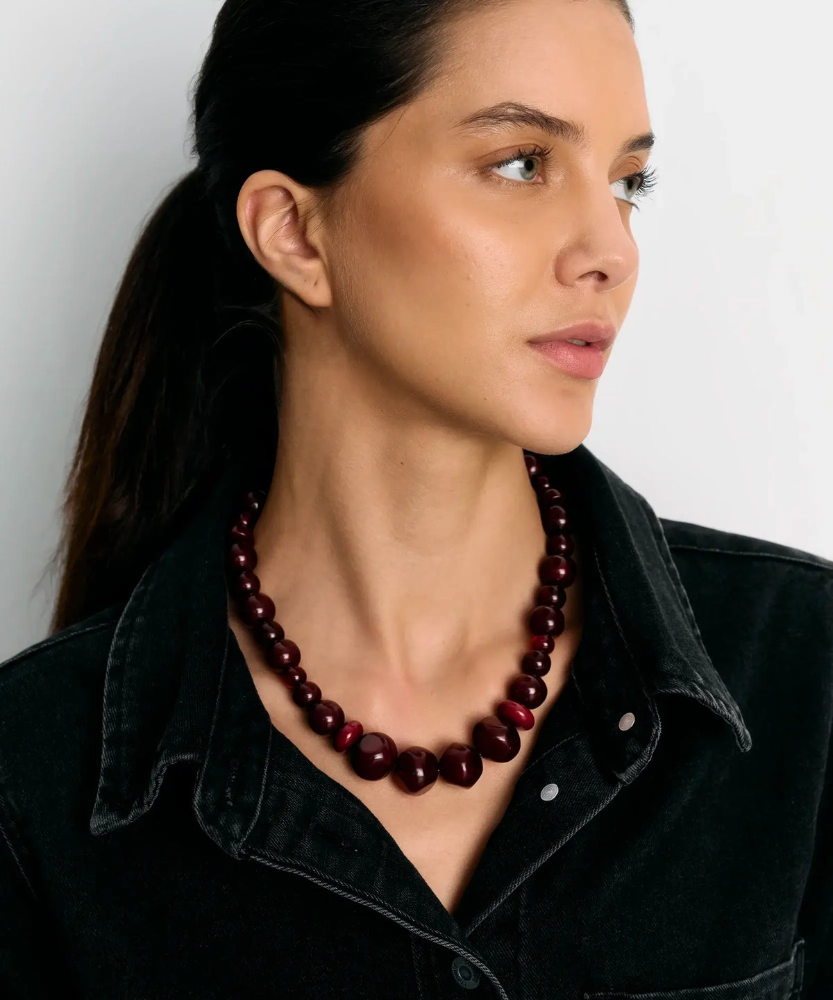 Collar Piedras Resina Distintas Portes