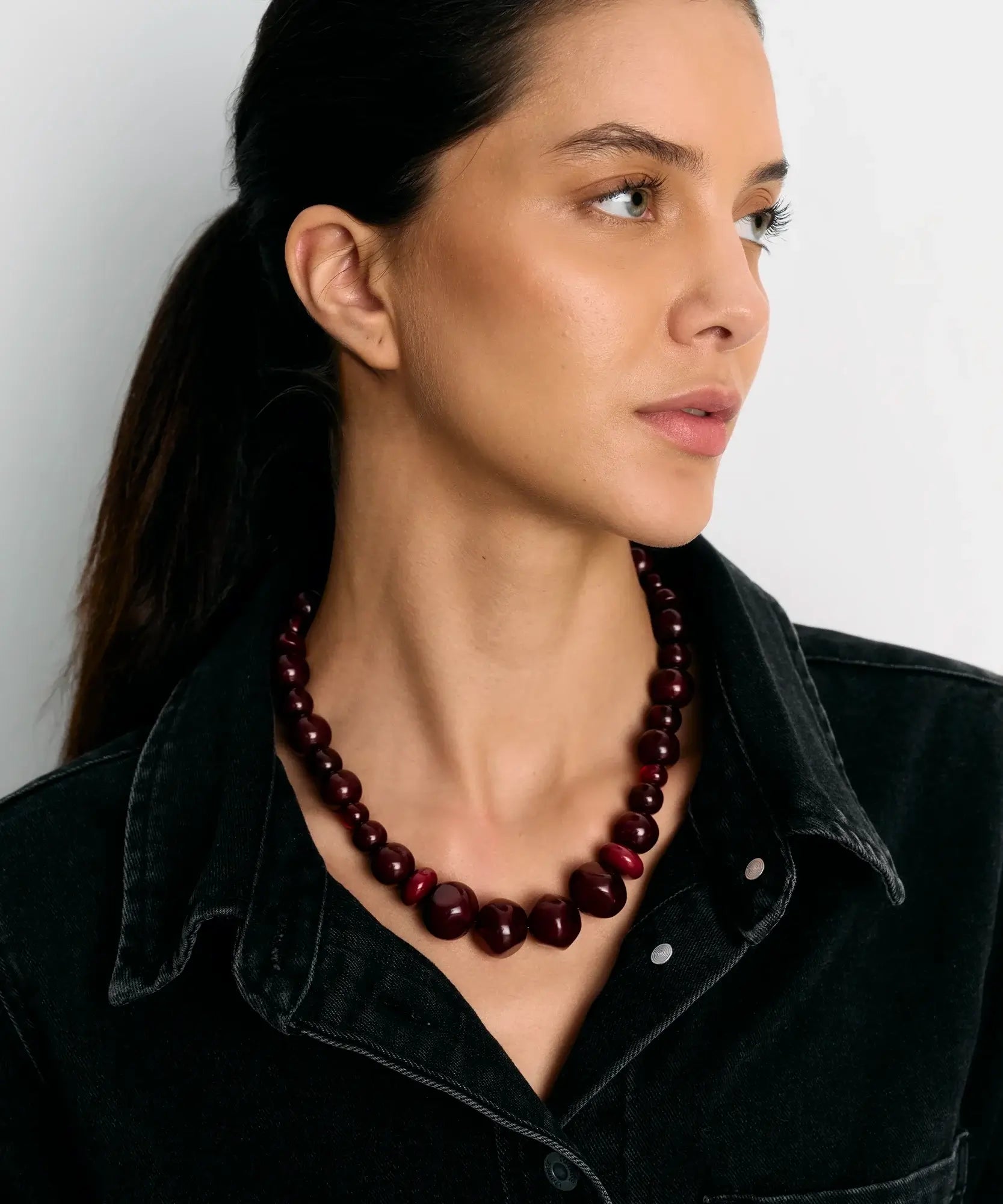 Collar Piedras Resina Distintas Portes