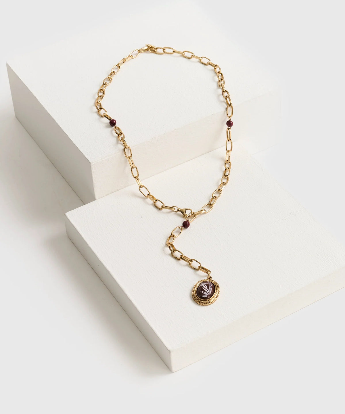 Collar Charm De Piedra