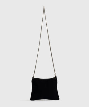 Cartera Bandolera Velvet Fiesta de Lounge, pequeña, de fiesta en velvet, con strap de cadena y bolsillo interior.