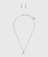 Set Collar Y Aros Punto De Luz