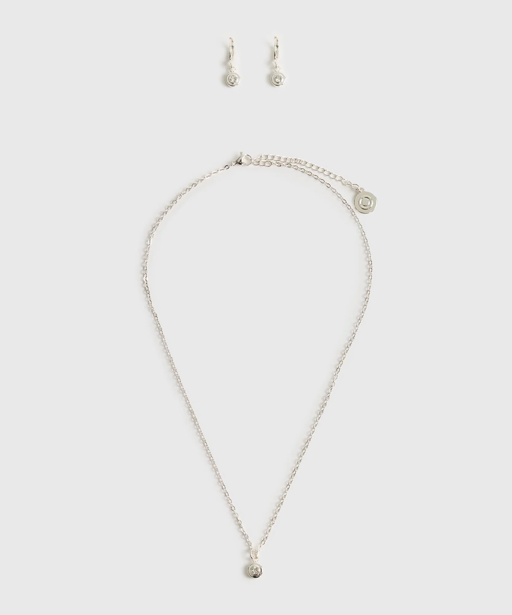 Set Collar Y Aros Punto De Luz