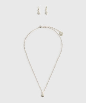 Set Collar Y Aros Punto De Luz