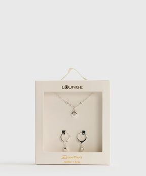 Set Collar Y Aros Punto De Luz