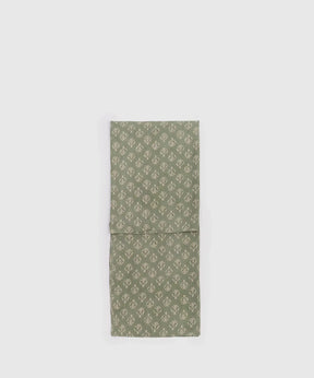 Pañuelo Cuadrado Mosaico de Lounge en color verde, con diseño de mosaicos elegante y auténtico.