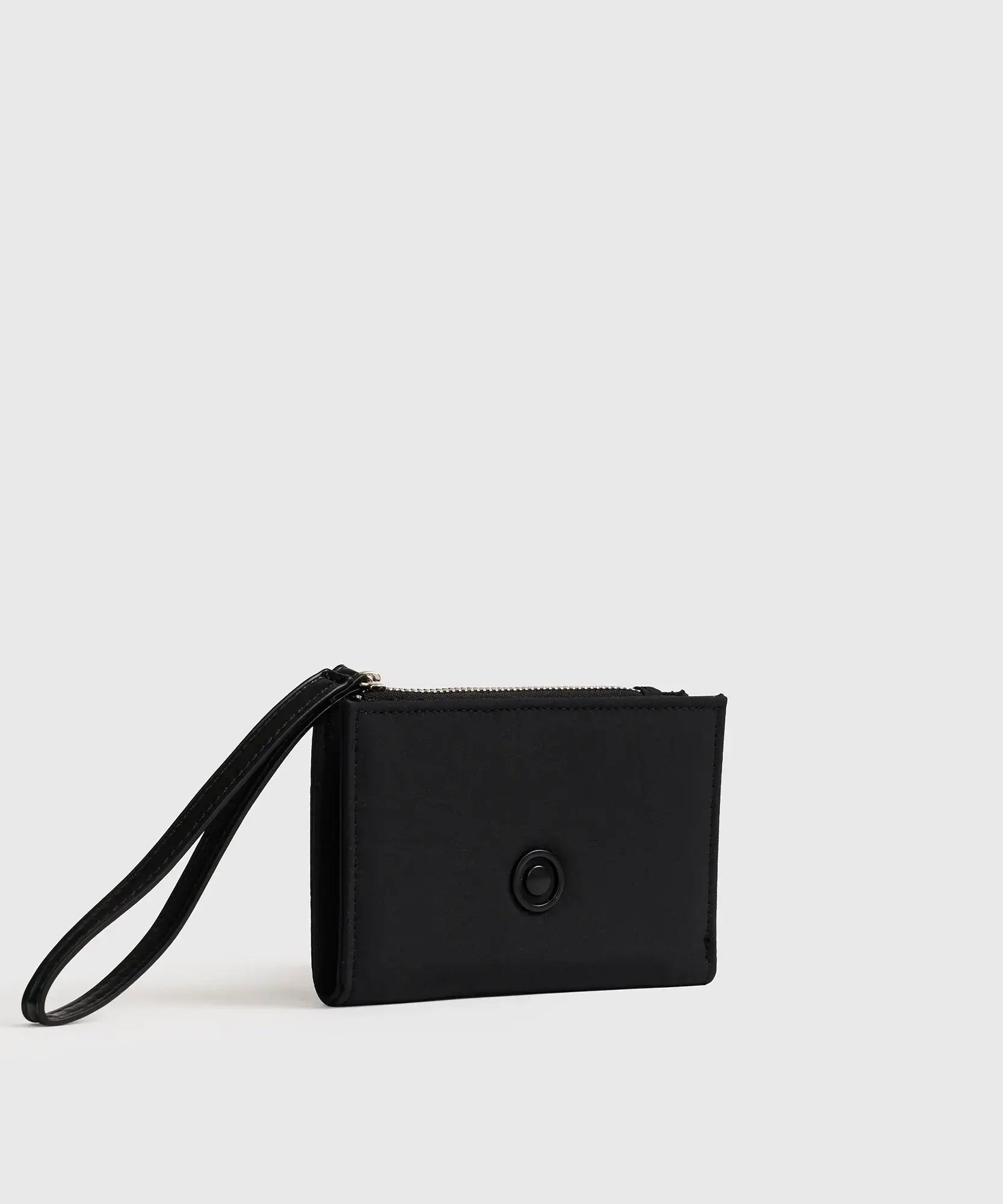 Billetera Mediana Street de Lounge, billetera mediana de nylon con lanyard, doce compartimientos para tarjetas.
