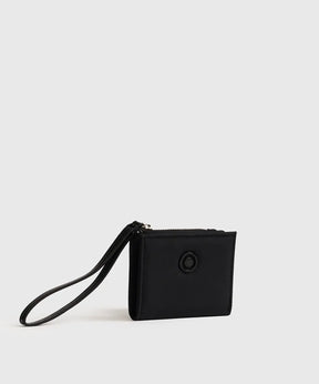 Billetera Pequeña Street de Lounge, billetera pequeña de nylon con lanyard, seis compartimentos para tarjetas.