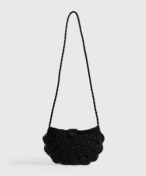 Cartera Bandolera Medialuna Tejida