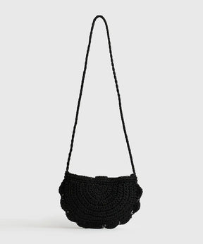 Cartera Bandolera Medialuna Tejida