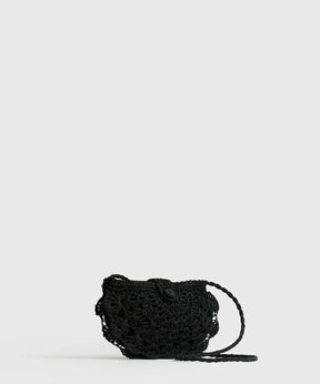 Cartera Bandolera Medialuna Tejida