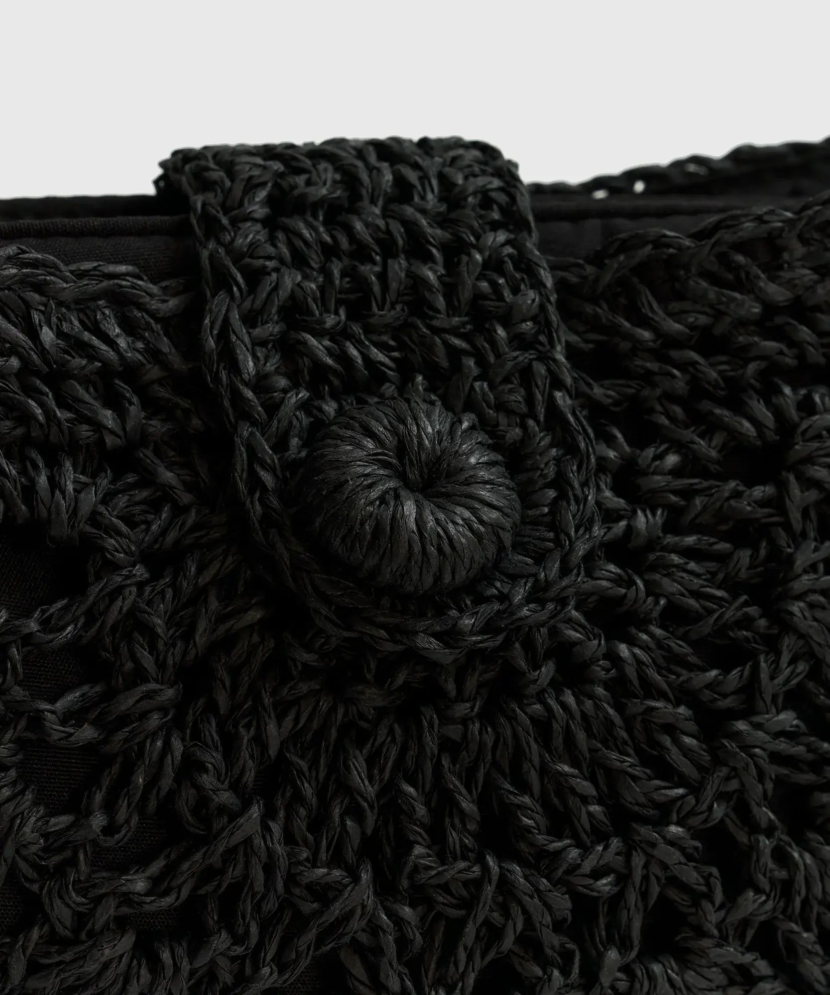 Cartera Bandolera Medialuna Tejida