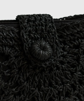 Cartera Bandolera Medialuna Tejida