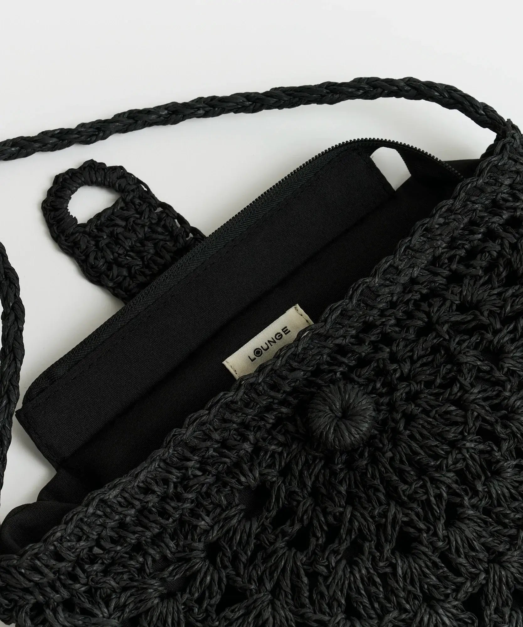 Cartera Bandolera Medialuna Tejida