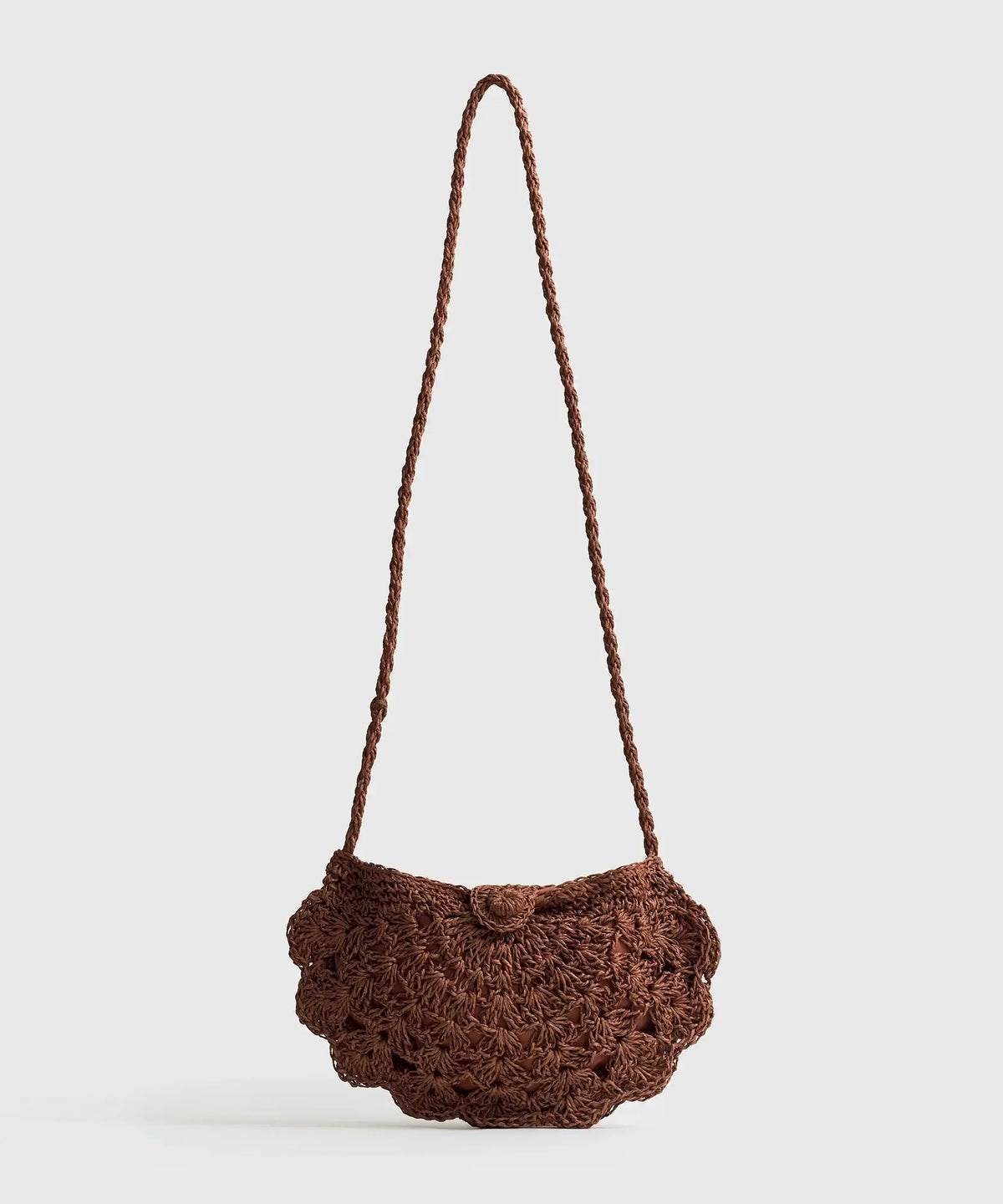 Cartera Bandolera Medialuna Tejida