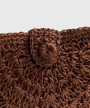 Cartera Bandolera Medialuna Tejida