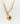 Collar Charm Ovalado de cadena gruesa con charm ovalado y piedra roja, marca Lounge.