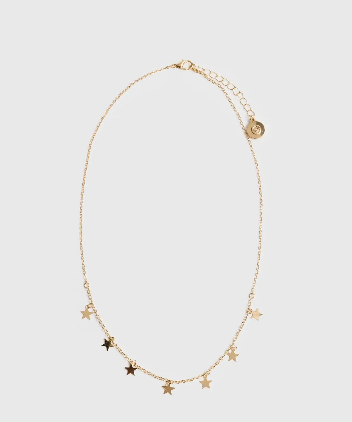 Collar Estrellas Mini de la marca Lounge, delicada cadena con mini estrellas en dorado.