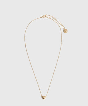 Collar Corazón de cadena delgada y charm de corazón de la marca Lounge.