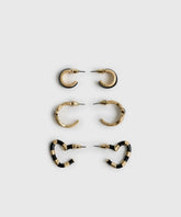 Set Aros Argollas Resina