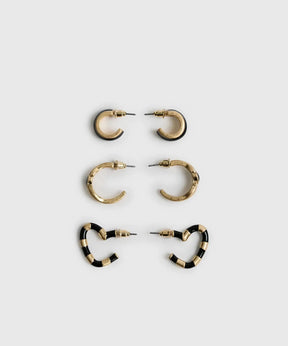Set Aros Argollas Resina