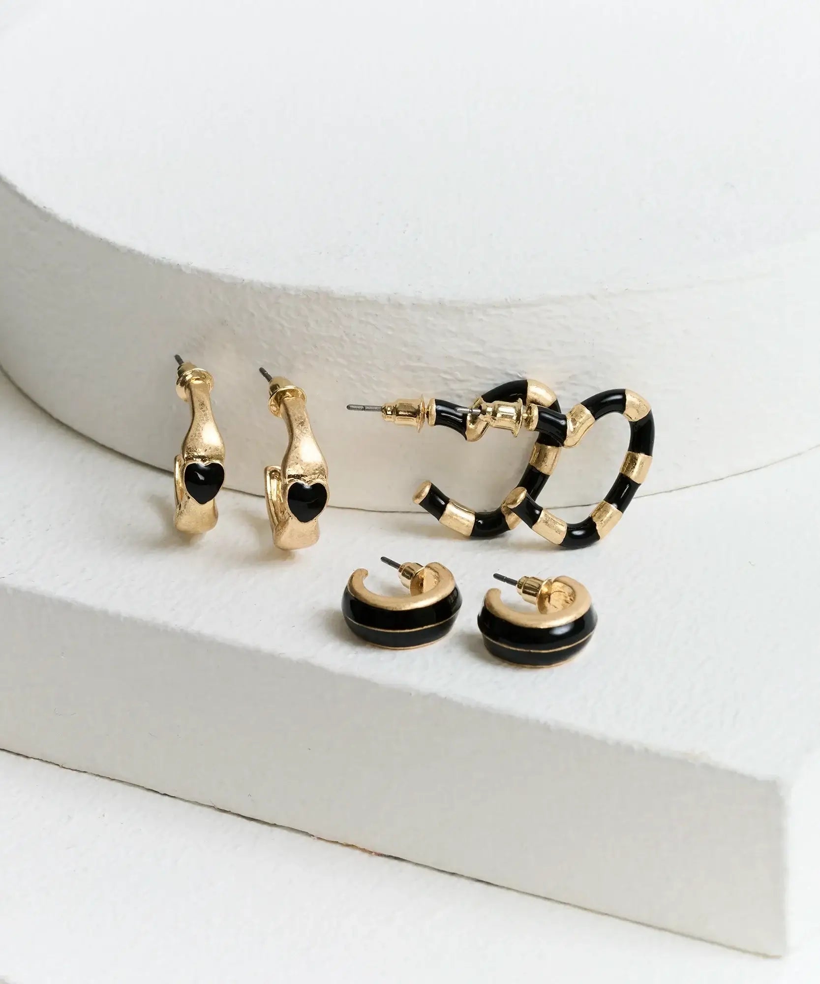 Set Aros Argollas Resina