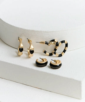Set Aros Argollas Resina