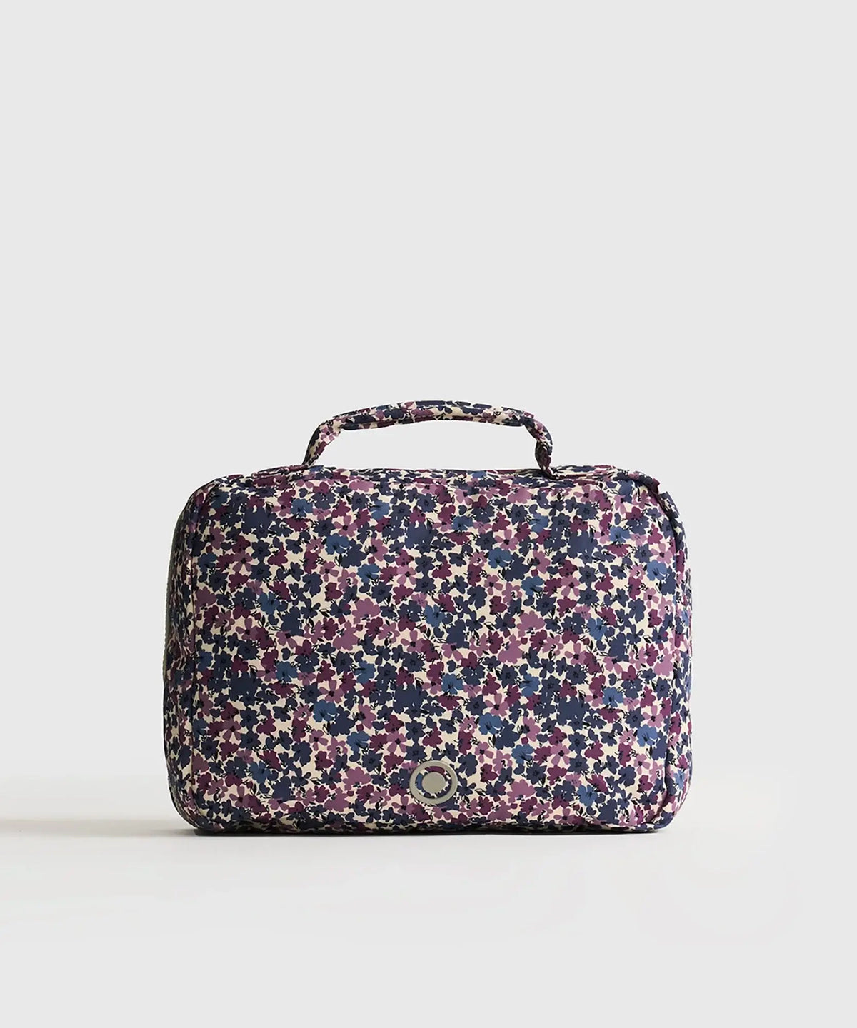 Cosmetiquero Travel Print de Lounge con diseño floral, ideal para organizar productos de belleza.