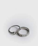 Set Anillos Strass de acero inoxidable con diseño de piedra y strass, marca Lounge.